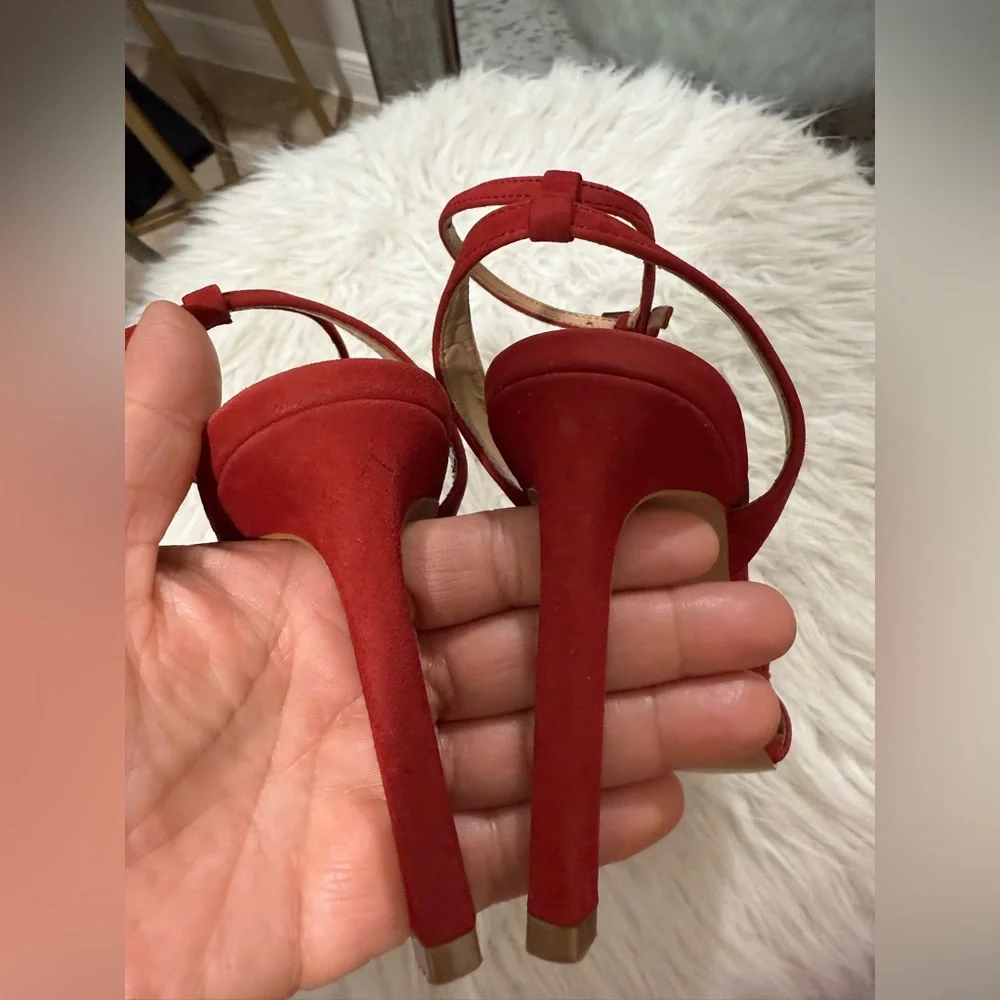 Banana Republic Red Fringe Heels - Picture 5 of 7